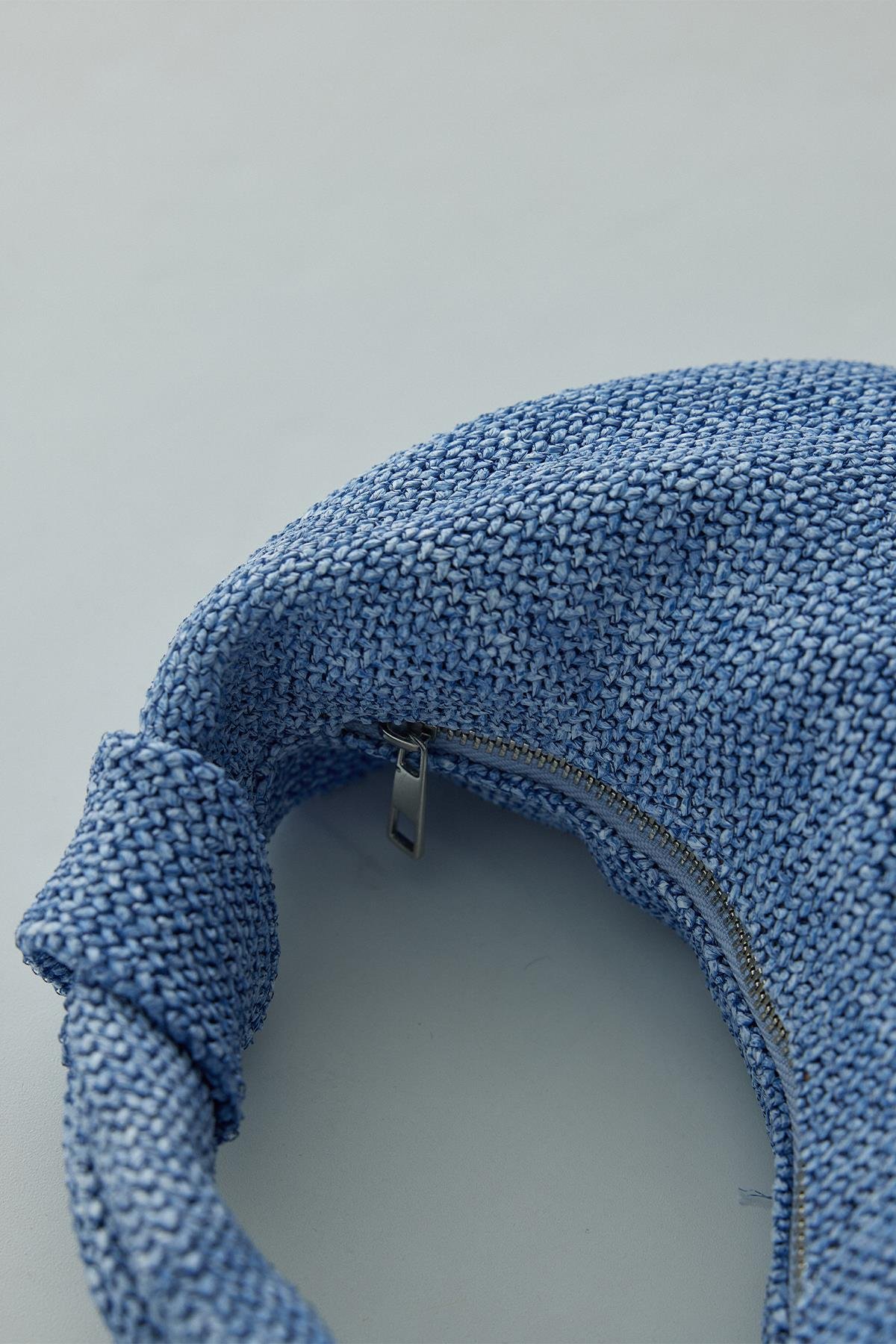 Mavi Pia Hasır Çanta