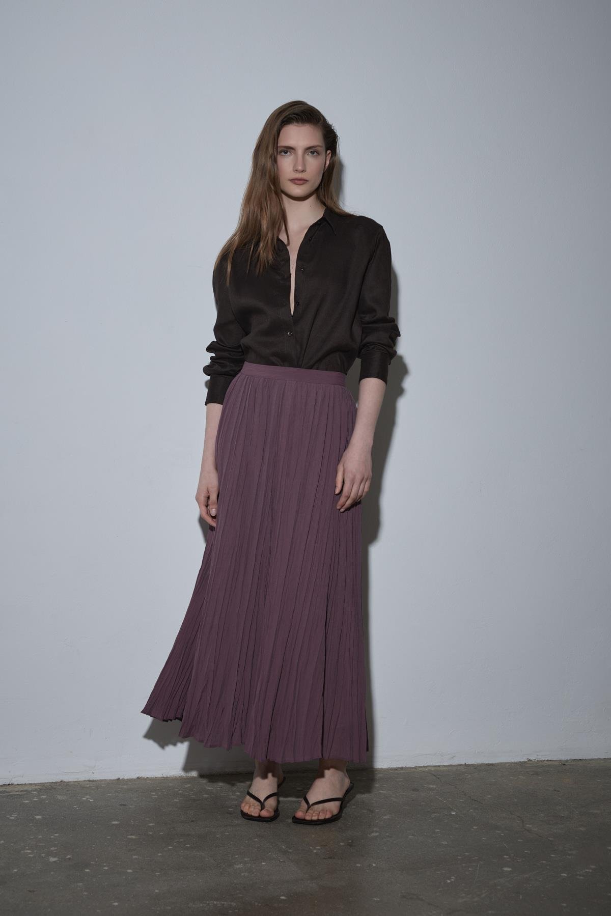 Rose Pleated Skirt