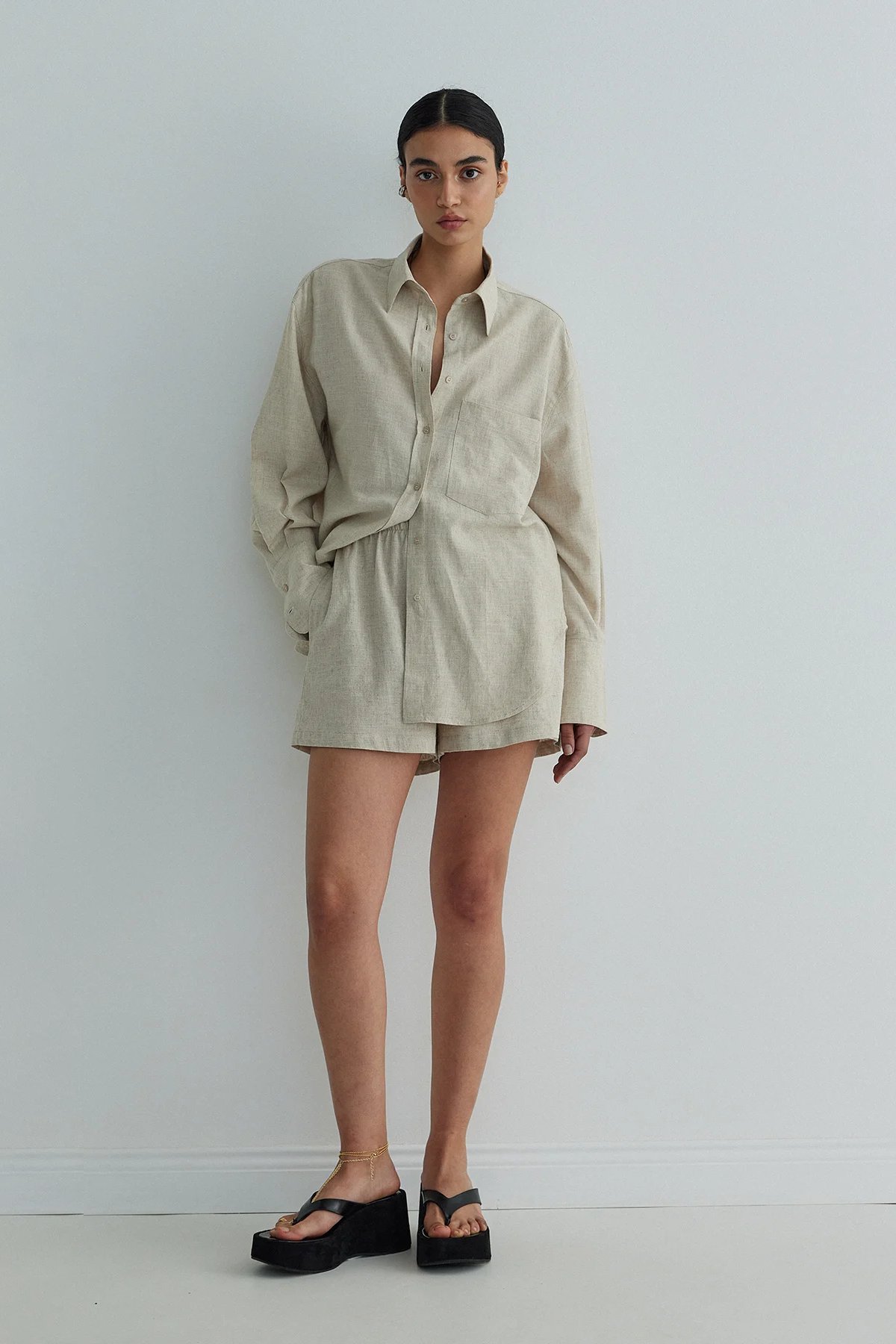 Mild Linen Basic Shirt