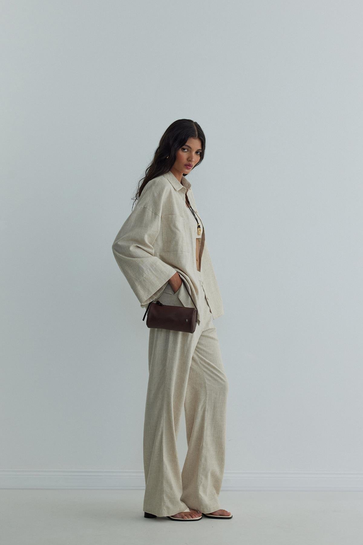 Milos Linen Kimono Shirt