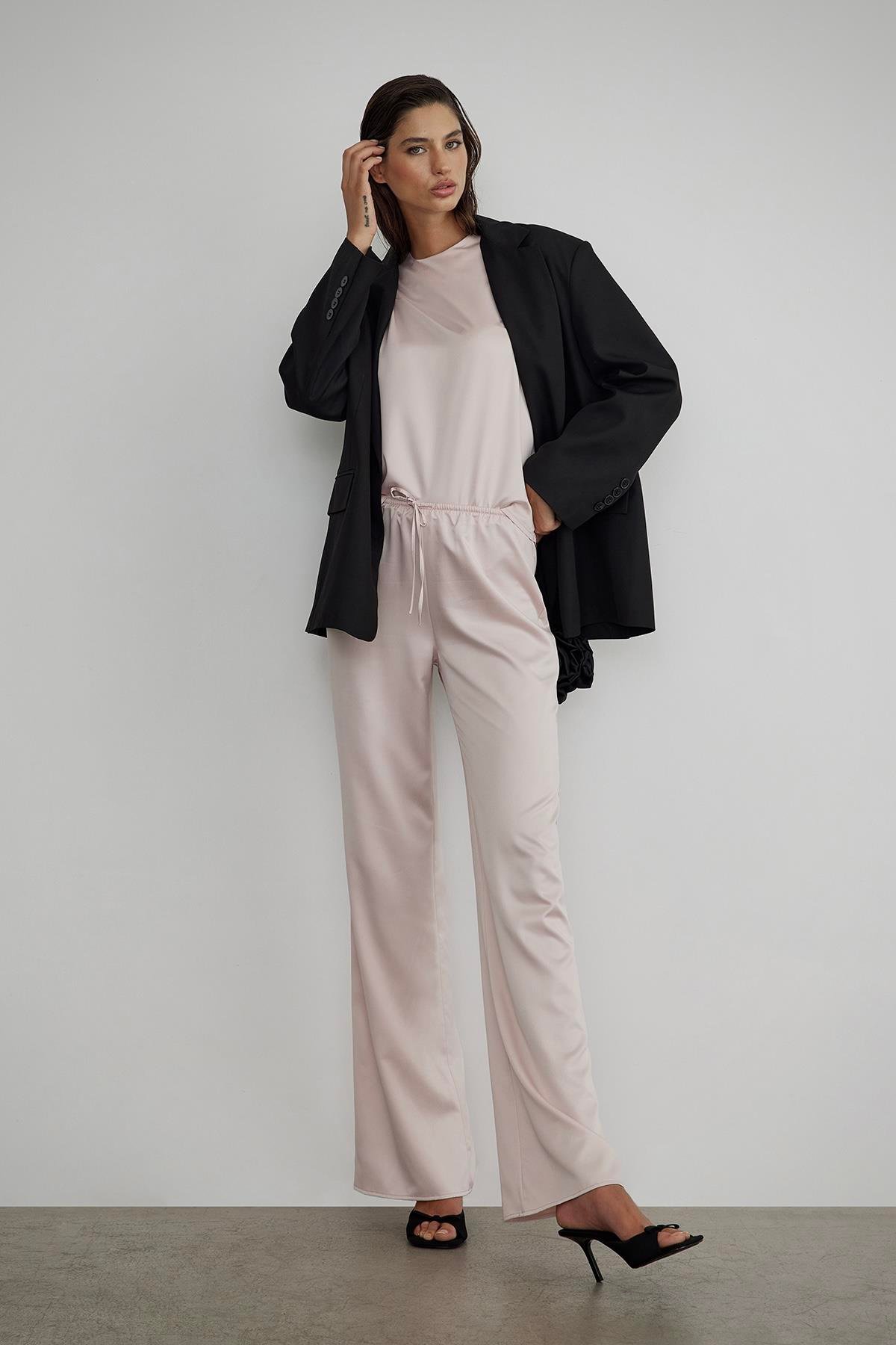 Pudra Cindy Saten Pantolon