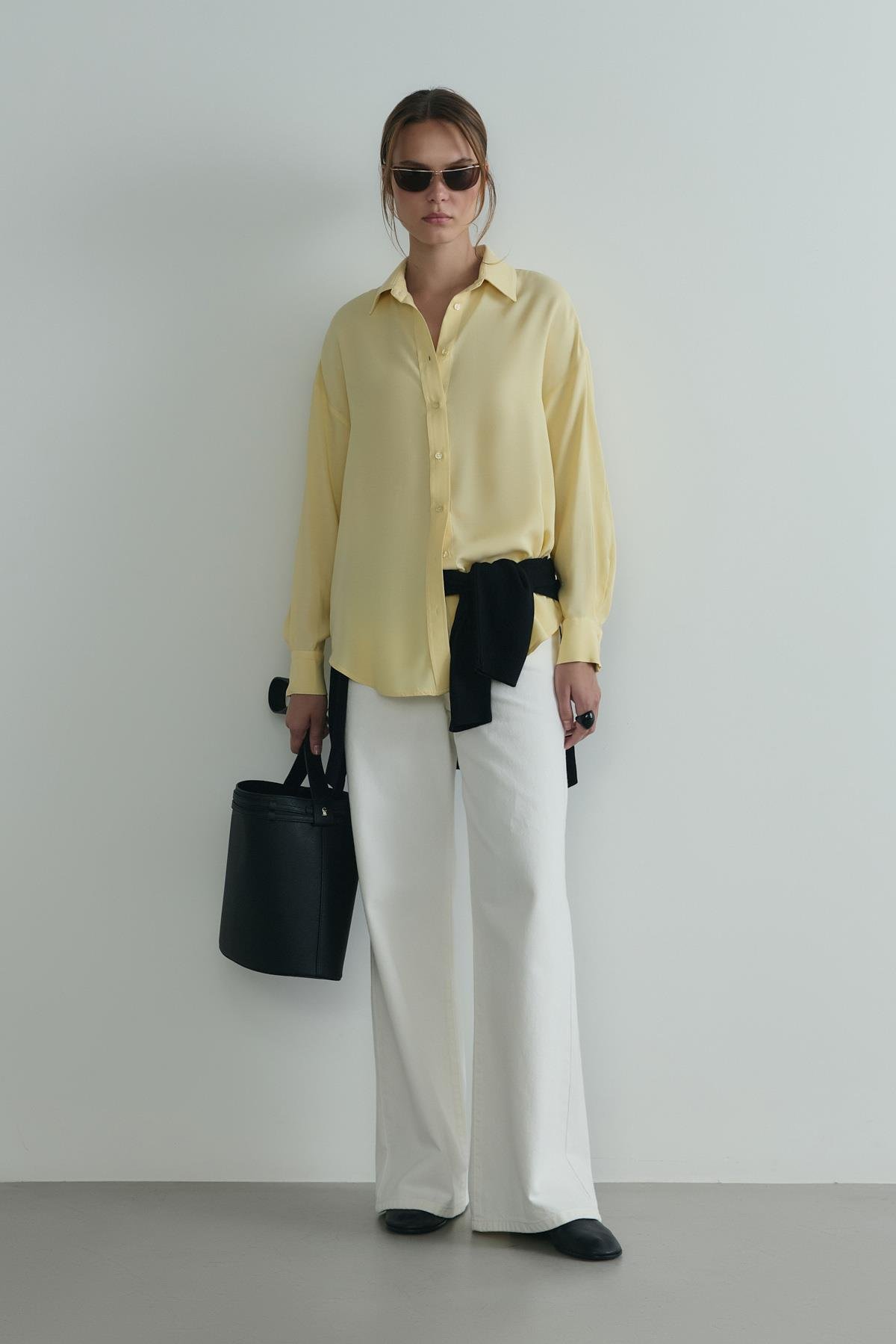 Sarı Alessa Tensel Gömlek