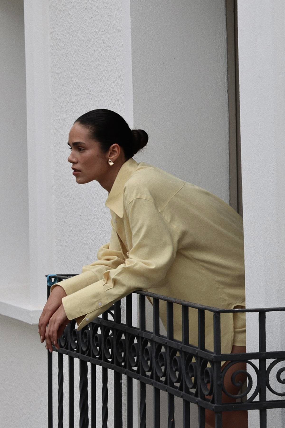 Sarı Mild Cepli Basic Gömlek