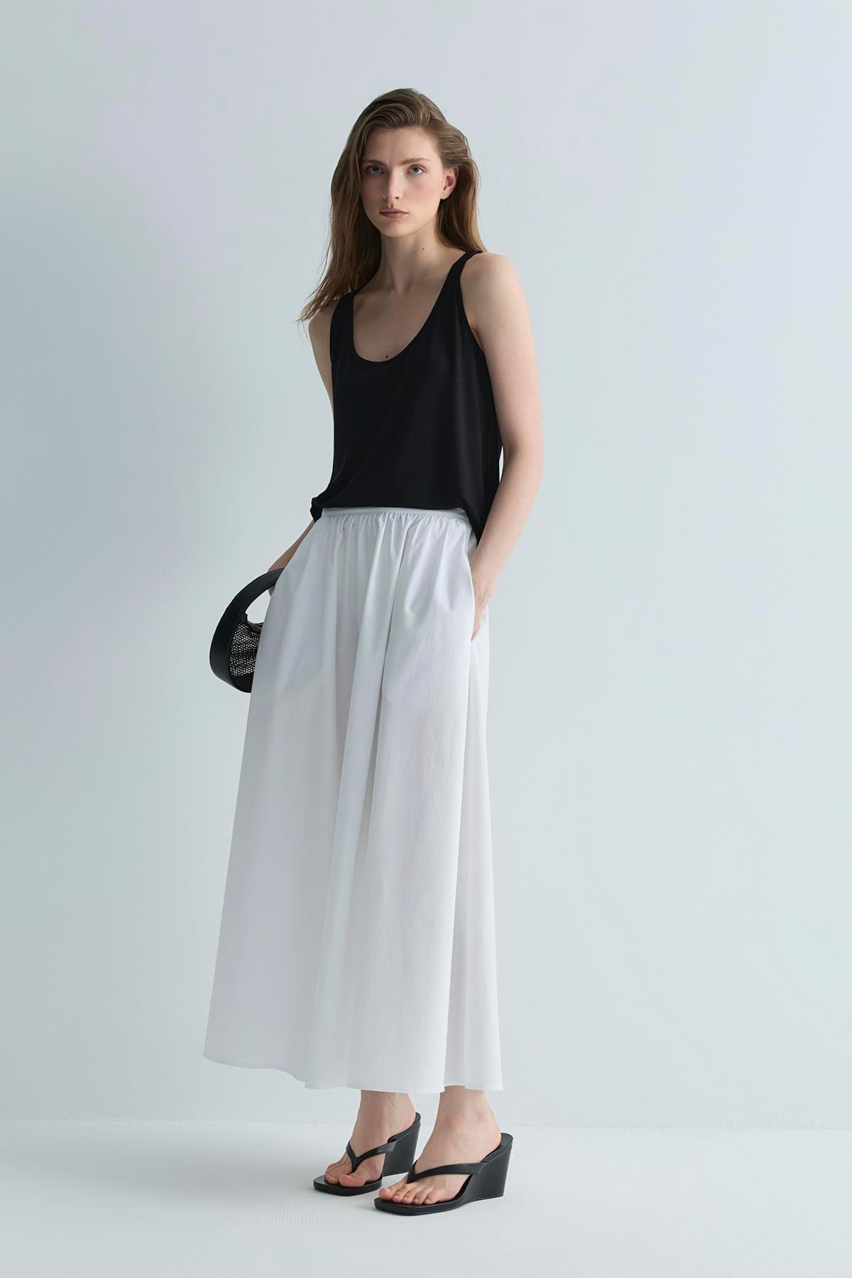 Siyah Agni Basic Bluz