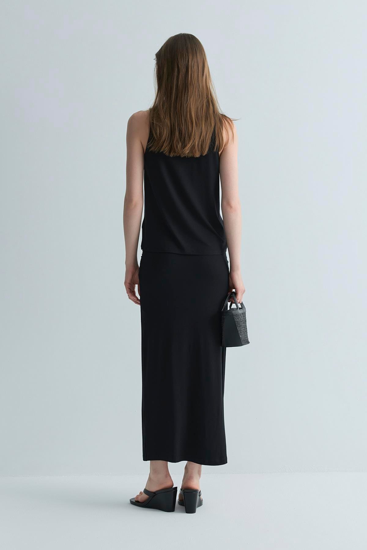 Siyah Agni Basic Bluz