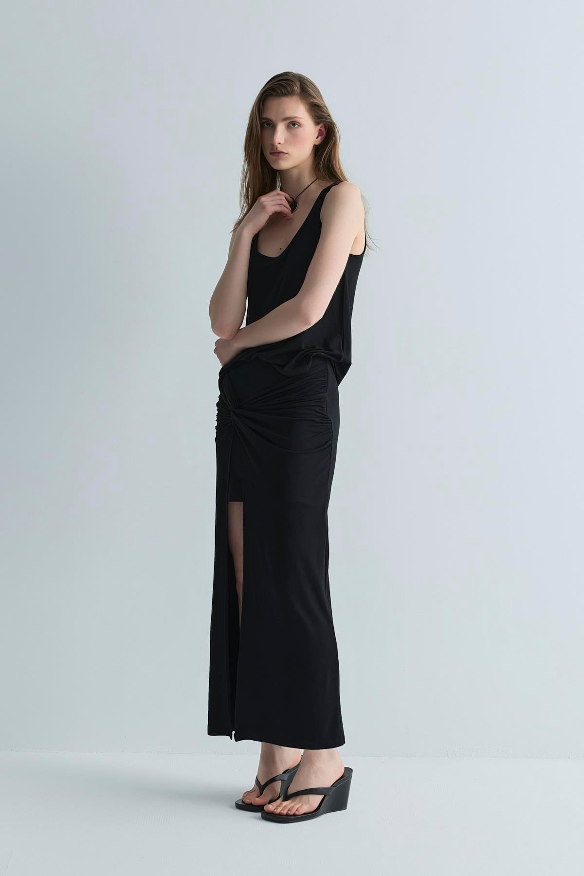 Siyah Agni Basic Bluz