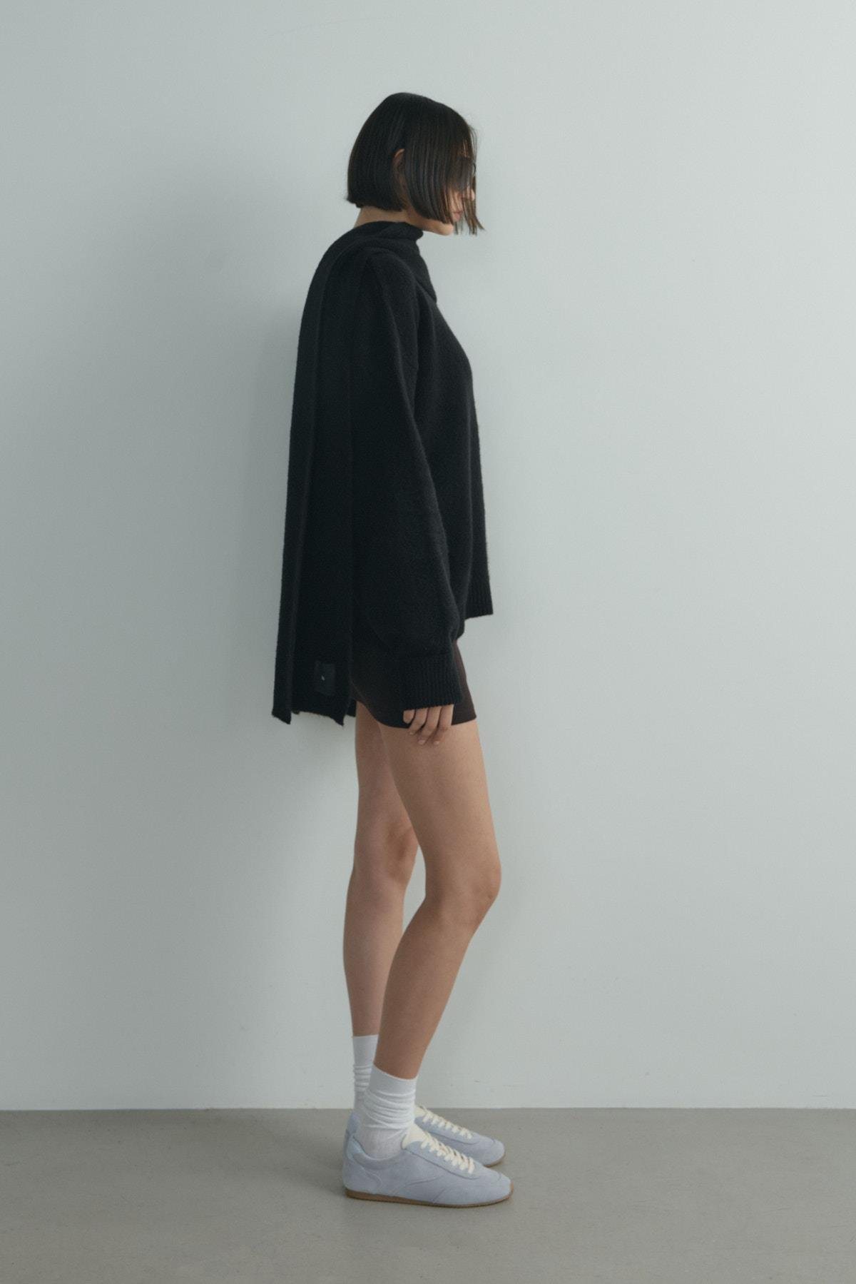 Siyah Bella Oversize Kazak