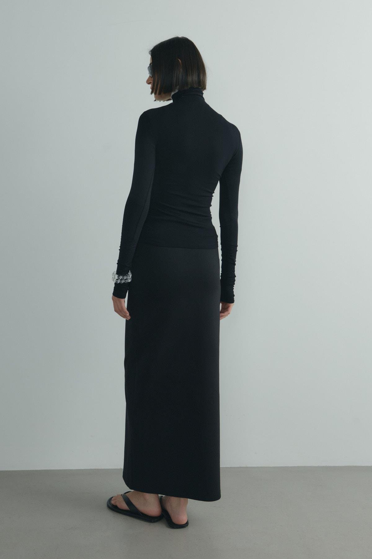 Siyah Boğazlı Tensel Body