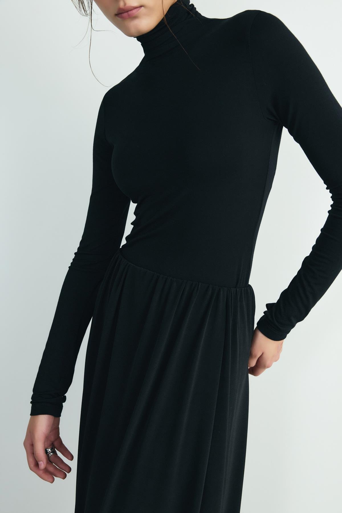 Siyah Boğazlı Tensel Body