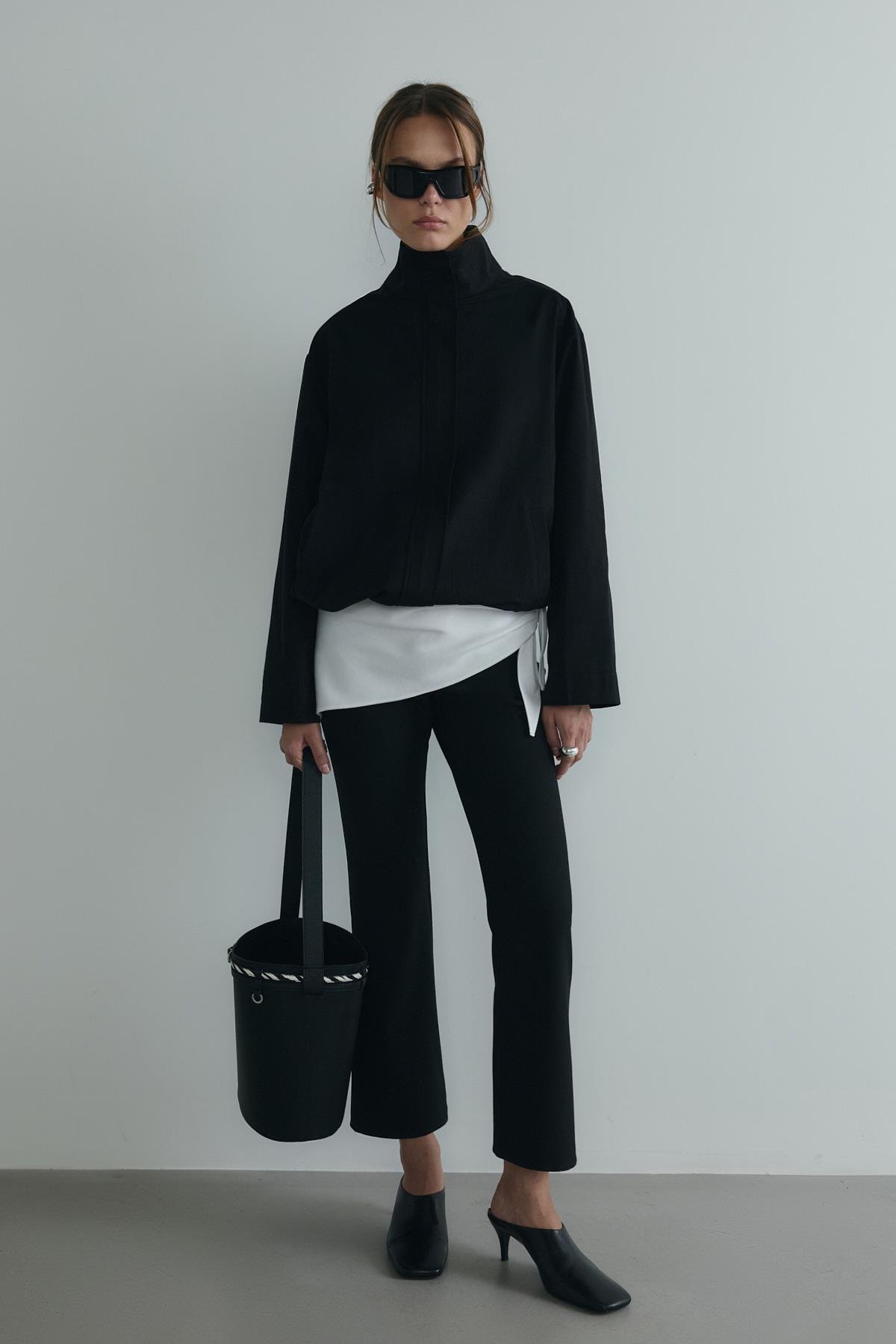 Siyah Cavie Bomber Ceket