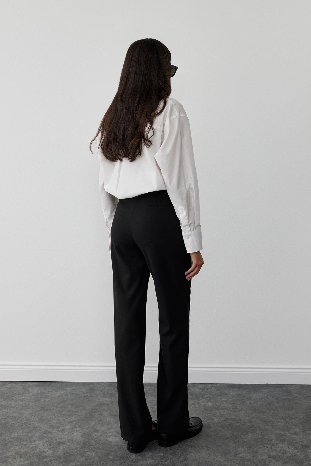 Siyah Everyday Straight Pantolon