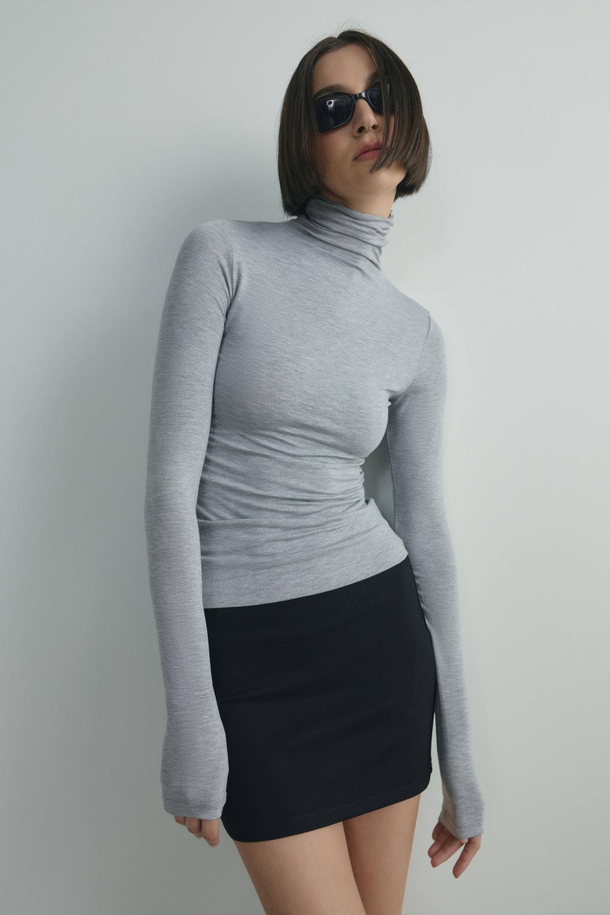 Siyah Faye Mini Etek