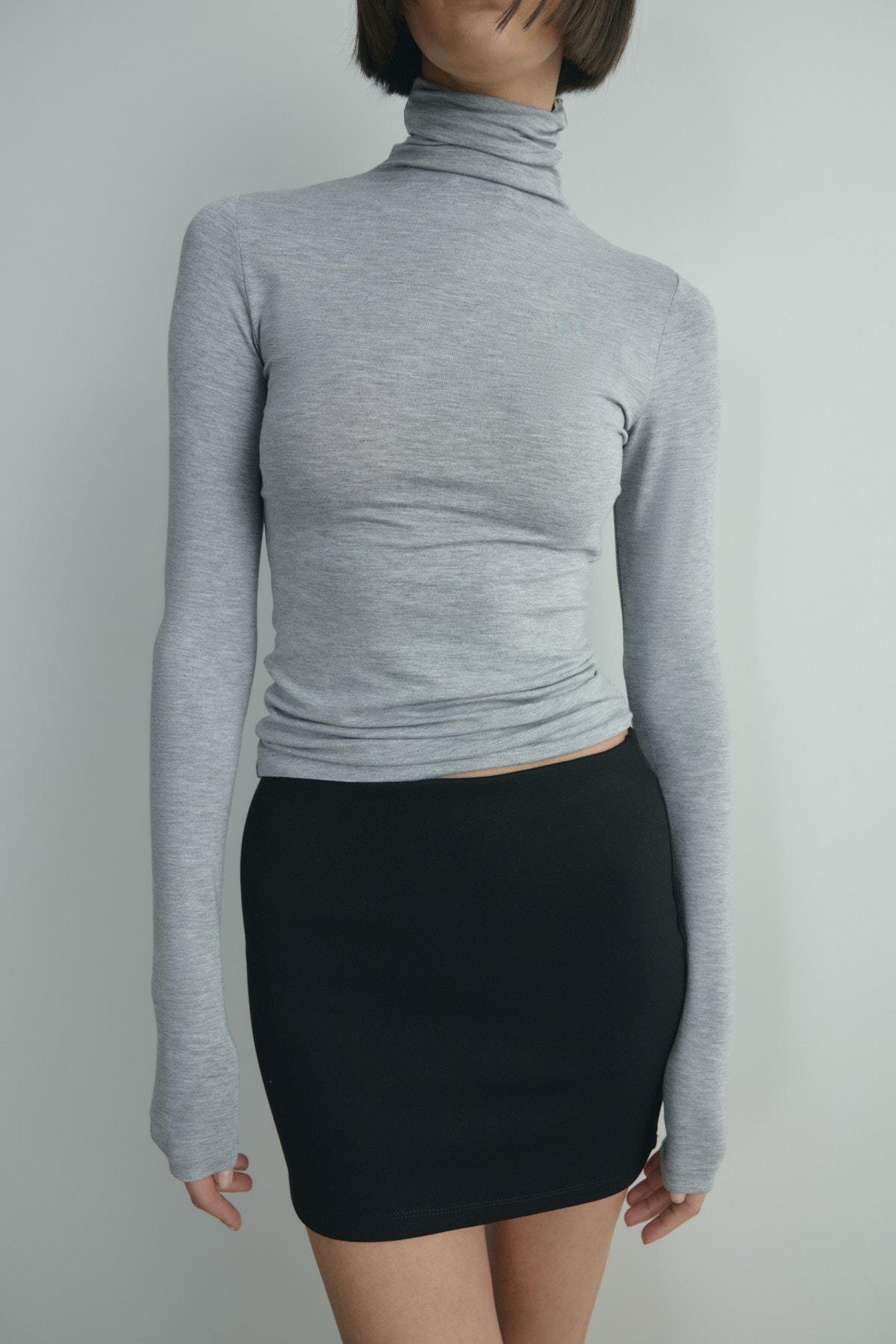 Siyah Faye Mini Etek