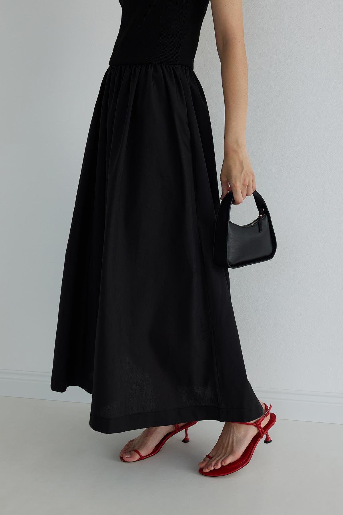 Siyah Holy Maxi Elbise