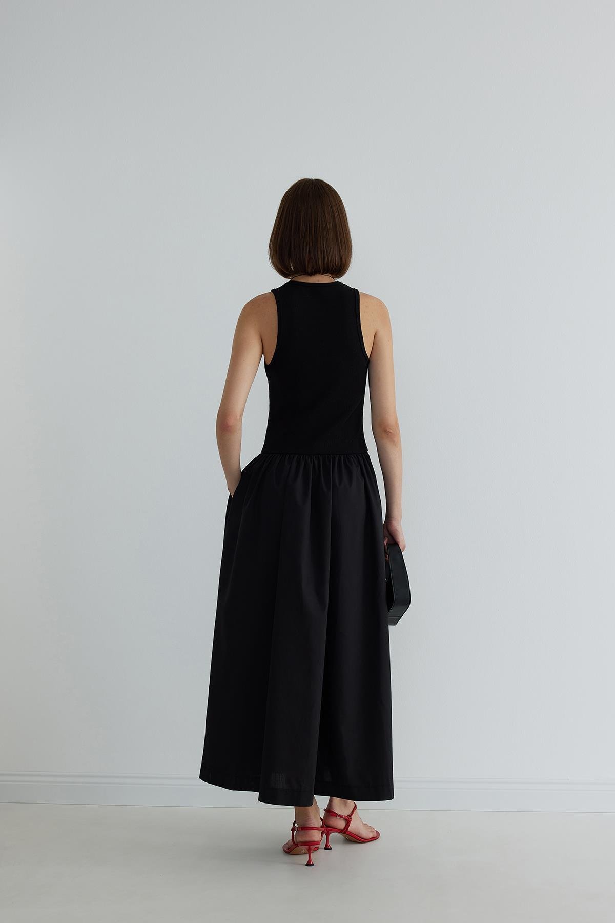 Siyah Holy Maxi Elbise