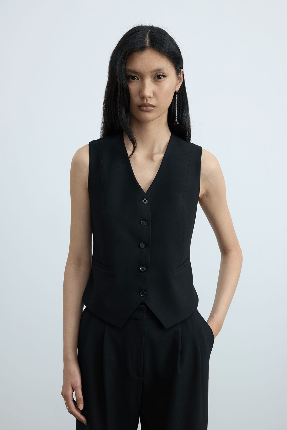 Janet Vest With Button