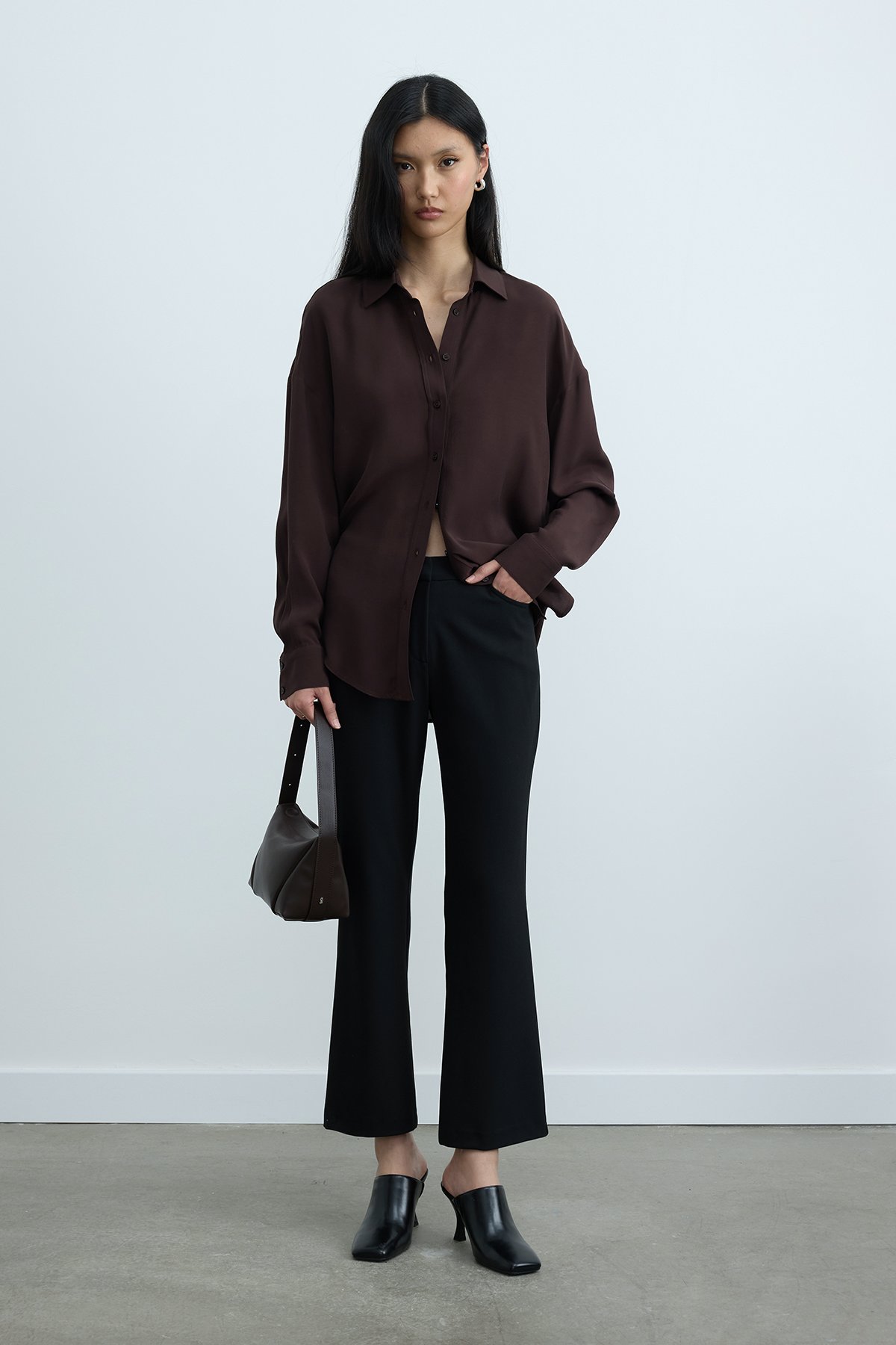 Siyah Janet Flare Pantolon