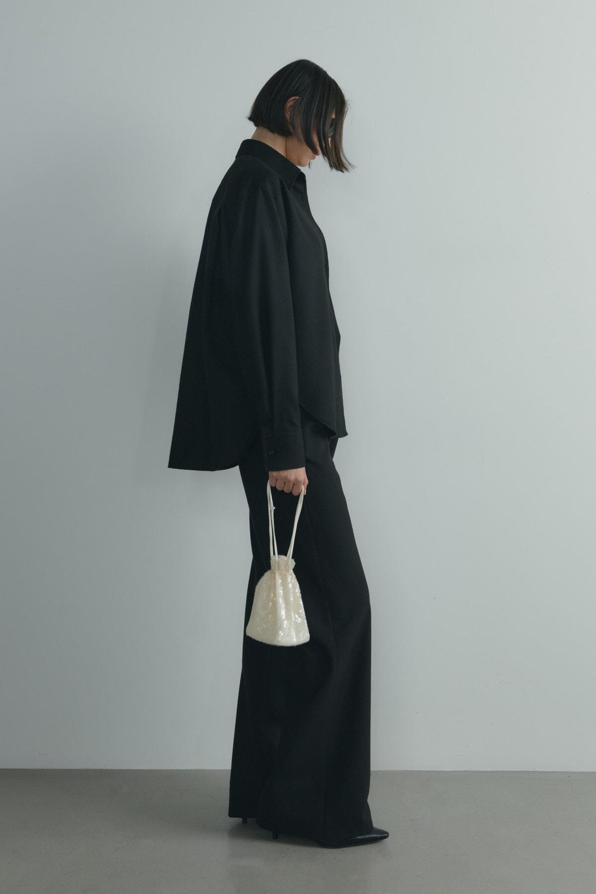 Siyah Jilly Lastikli Klasik Pantolon