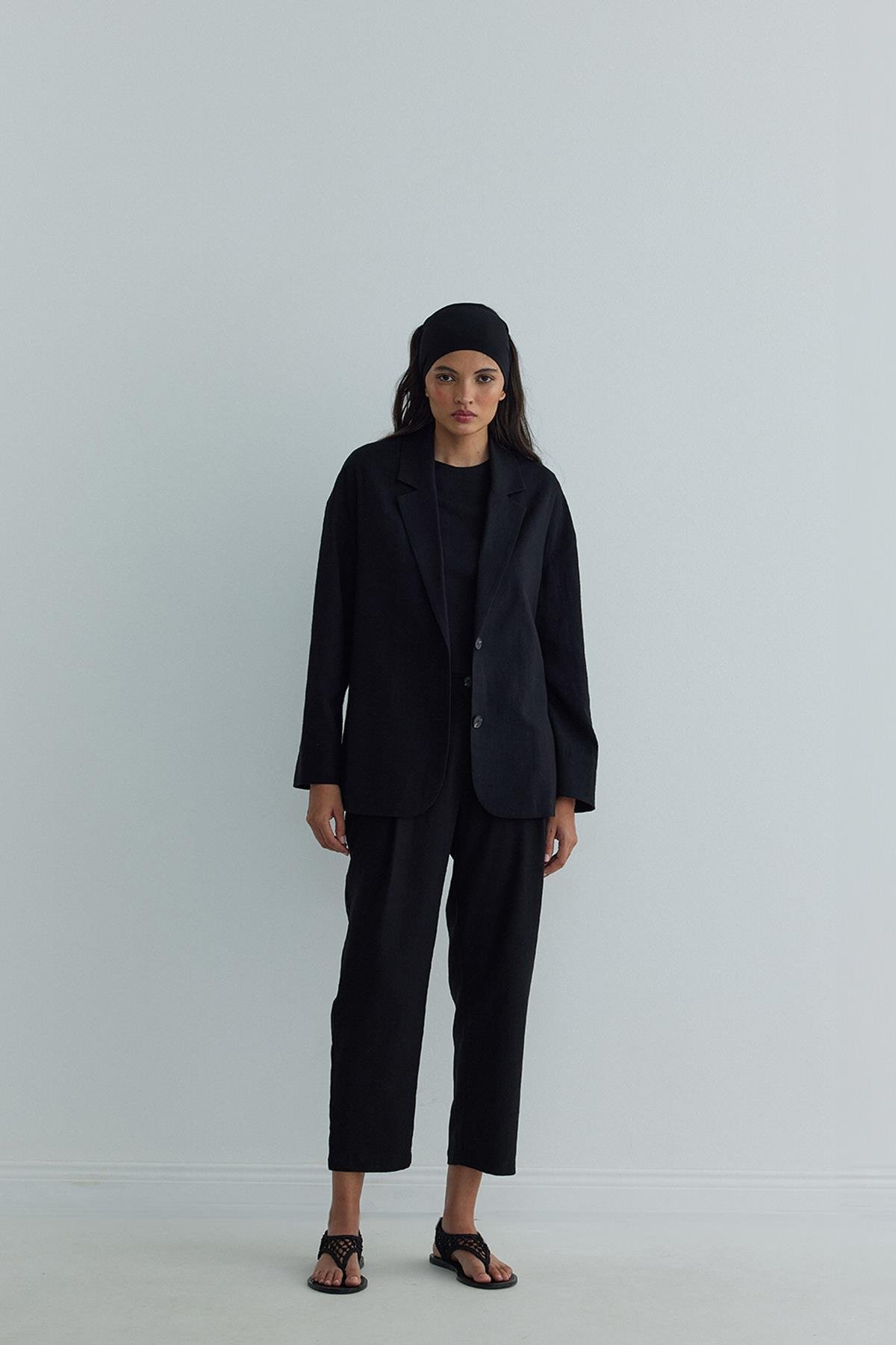 Siyah Light Blazer Ceket