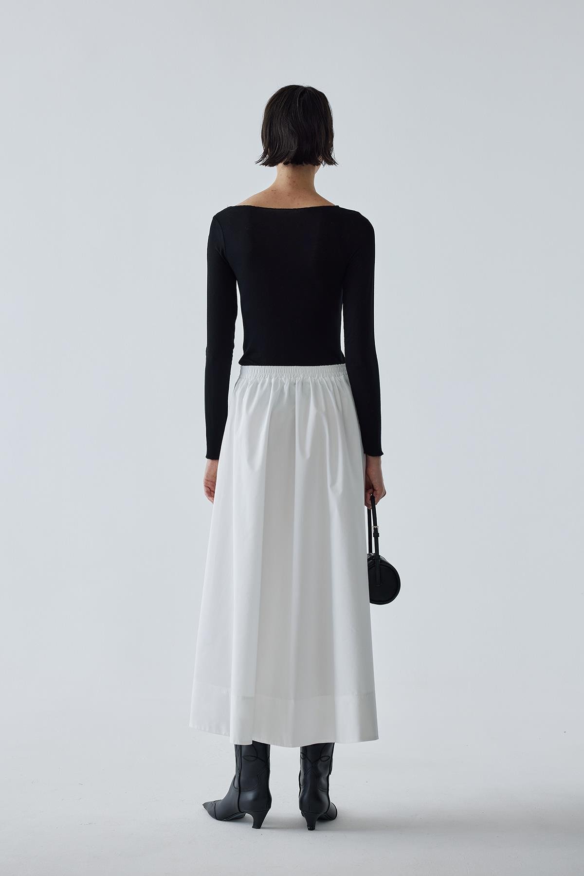 Siyah Lindy Pamuklu Body