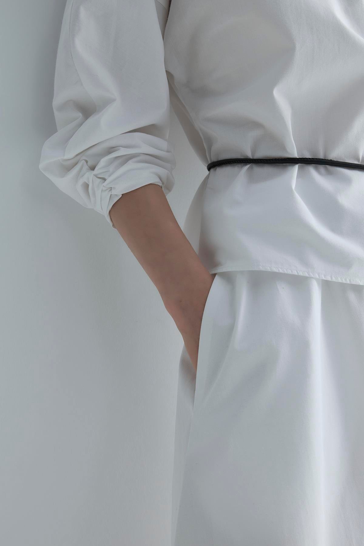 Siyah Lior Deri İp Kemer