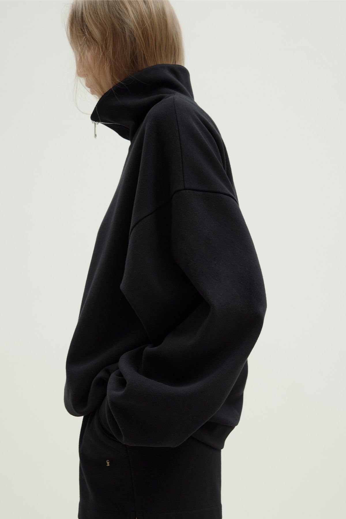 Siyah Low Oversize Sweat