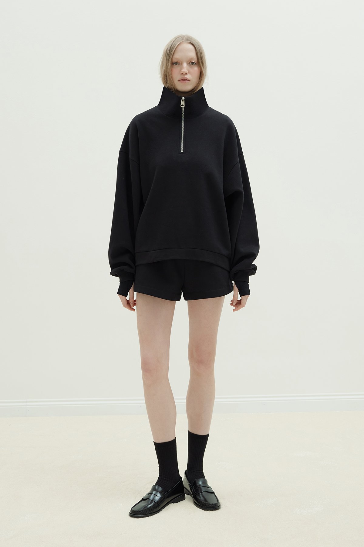 Siyah Low Oversize Sweat