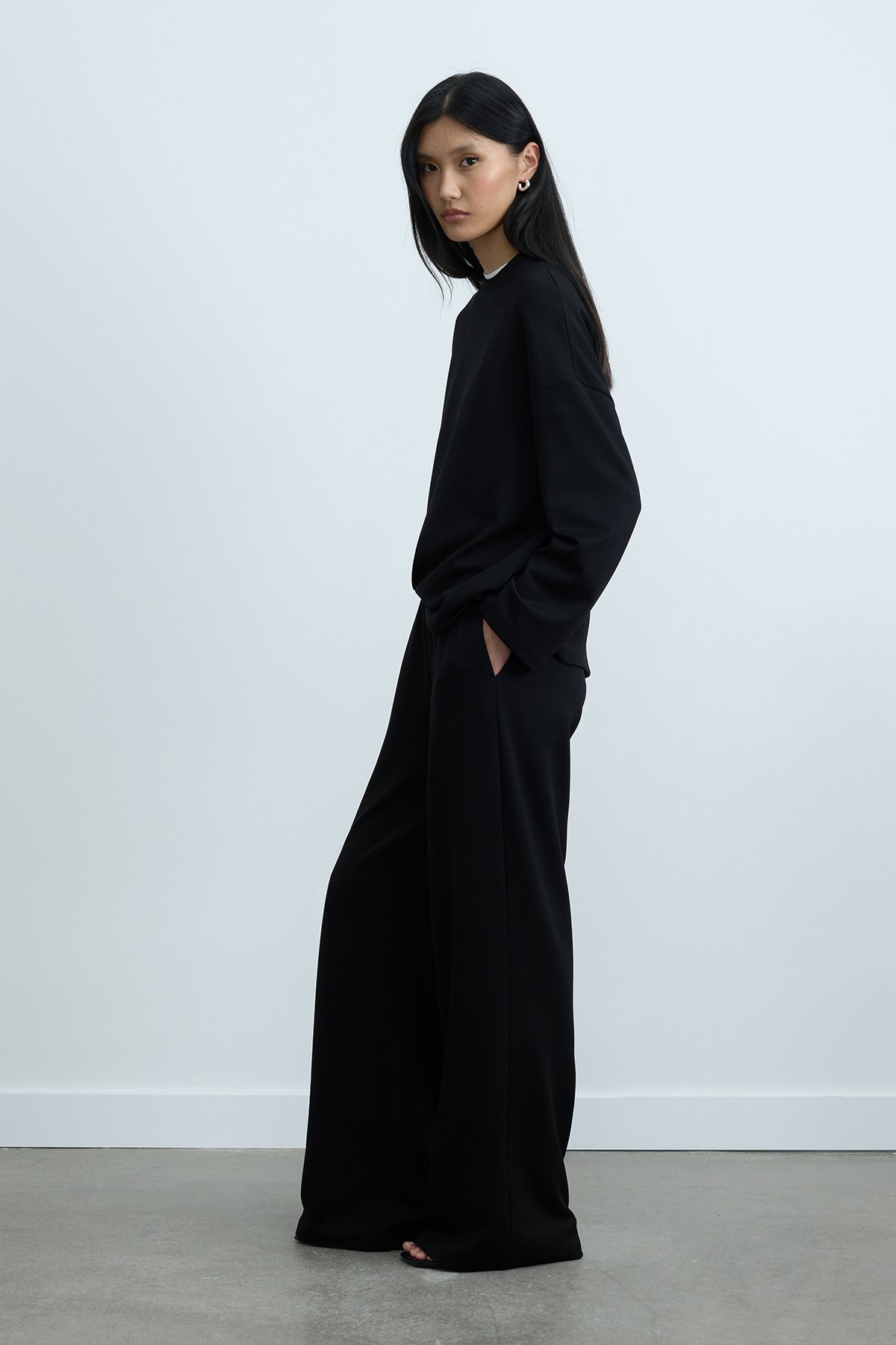 Siyah Luna Oversize Tişört