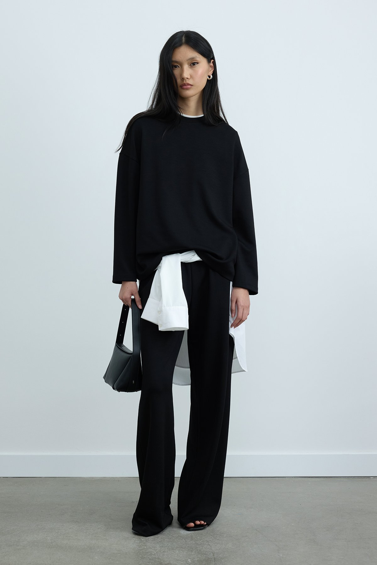 Siyah Luna Oversize Tişört