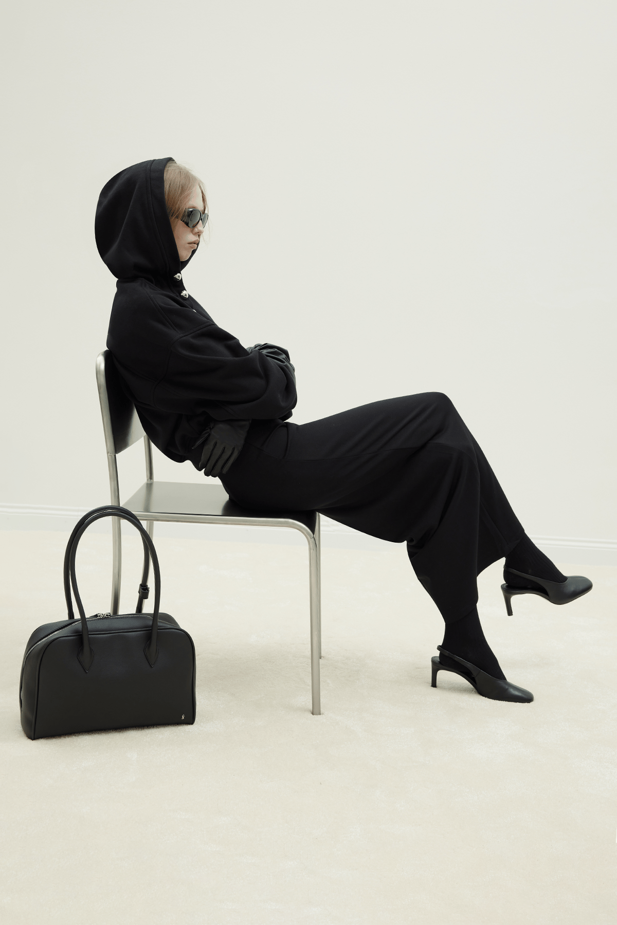 Siyah Margo Büyük Deri Çanta