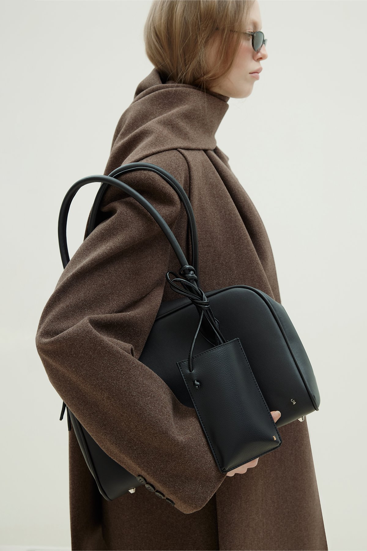 Siyah Margo Büyük Deri Çanta