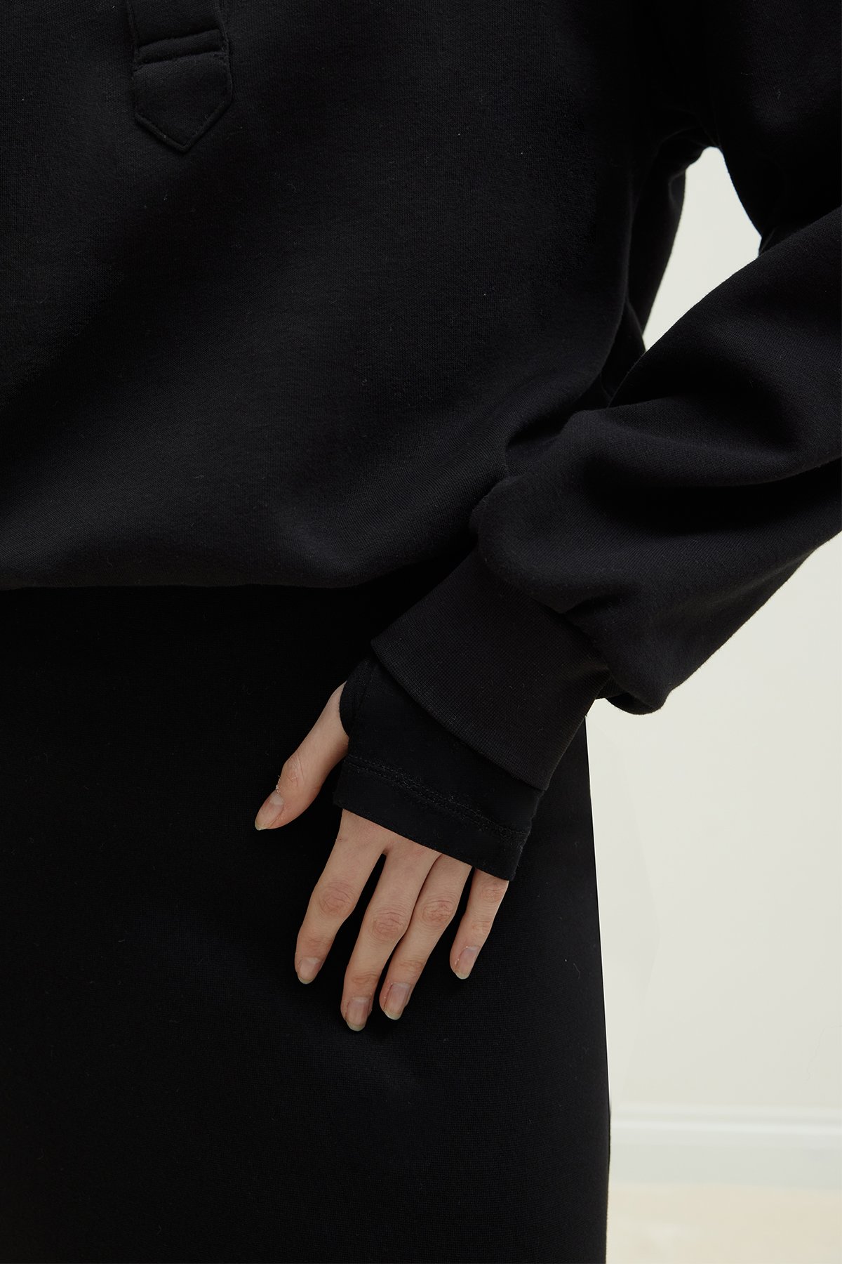 Mimi Sweatshirt With Gold Buttoned