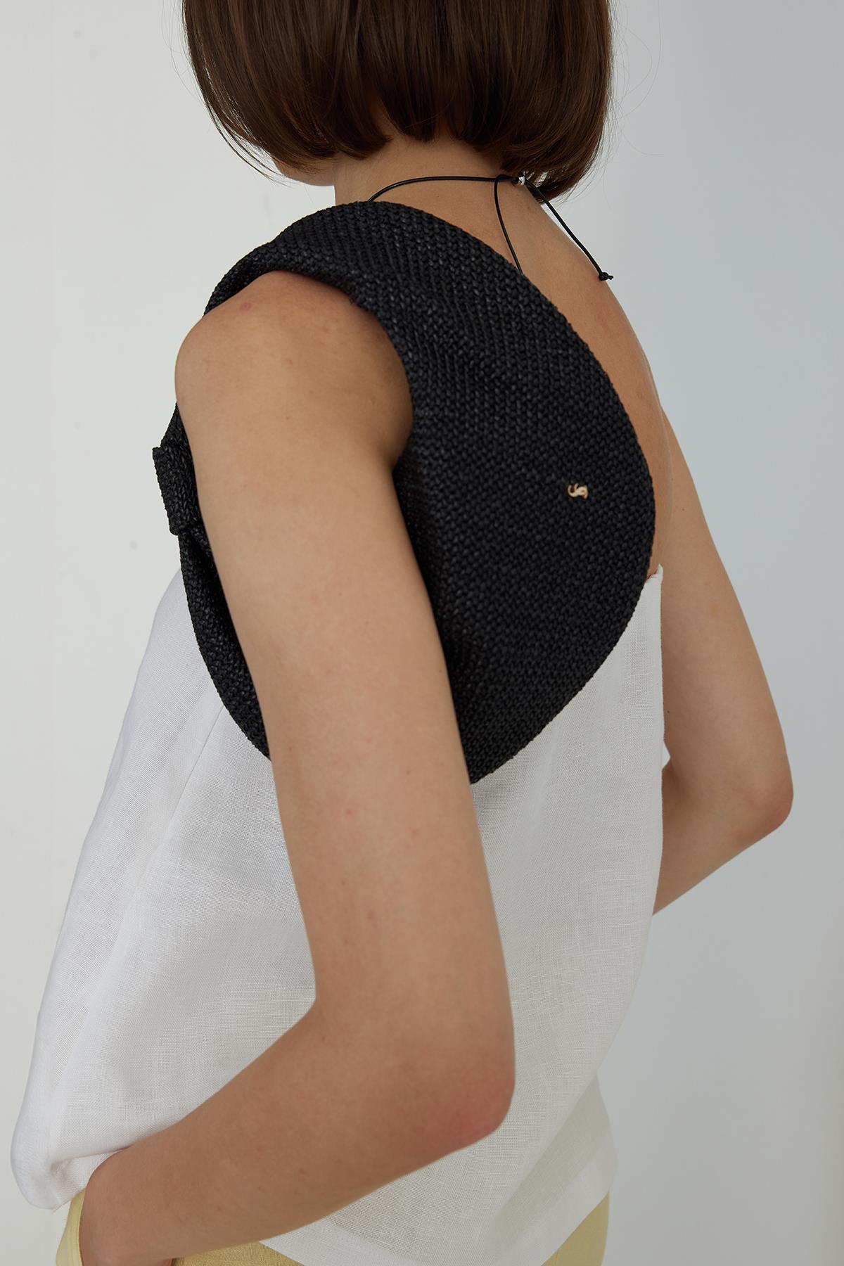 Siyah Pia Hasır Çanta