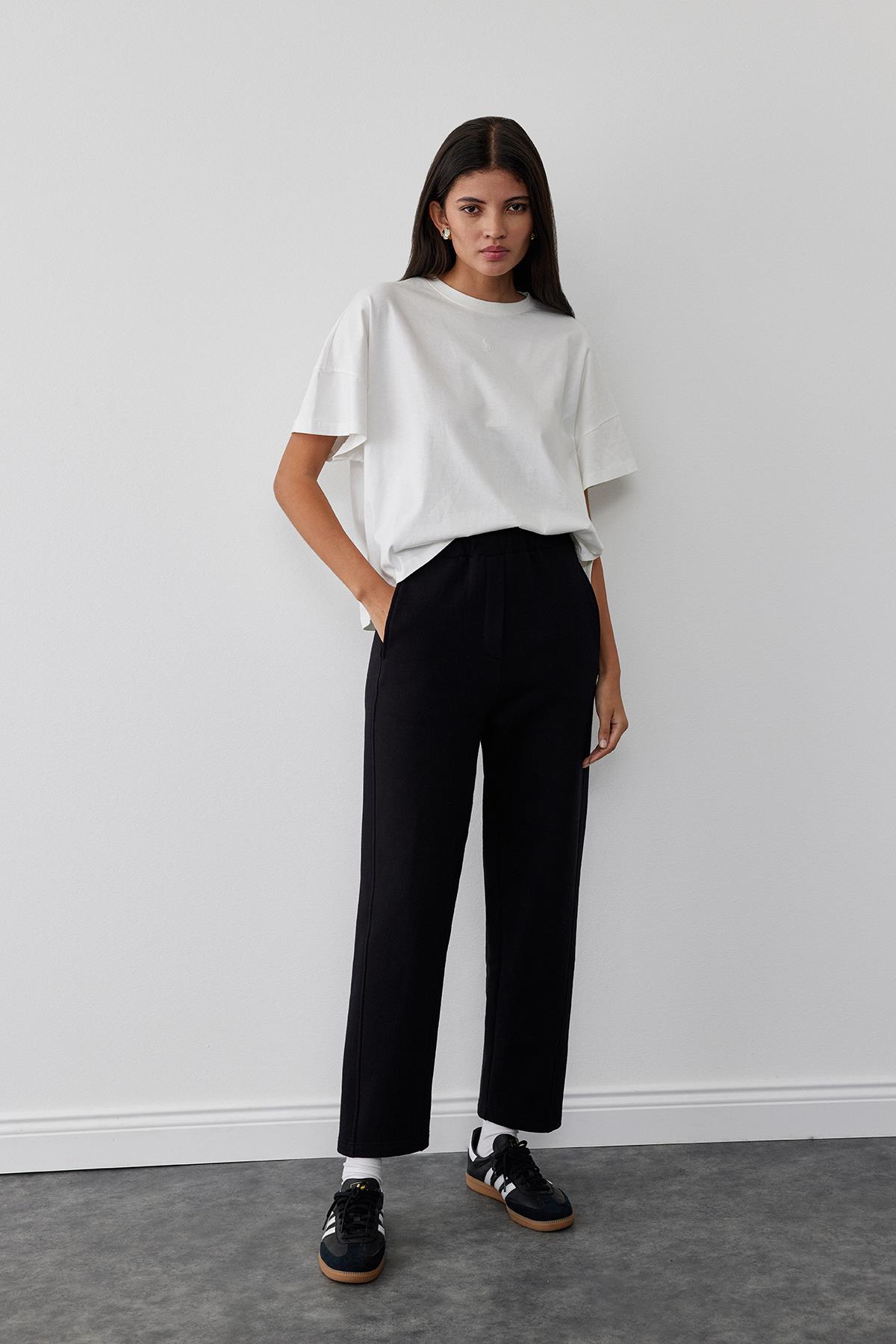 Black Pigalle Carrot-cut Trousers