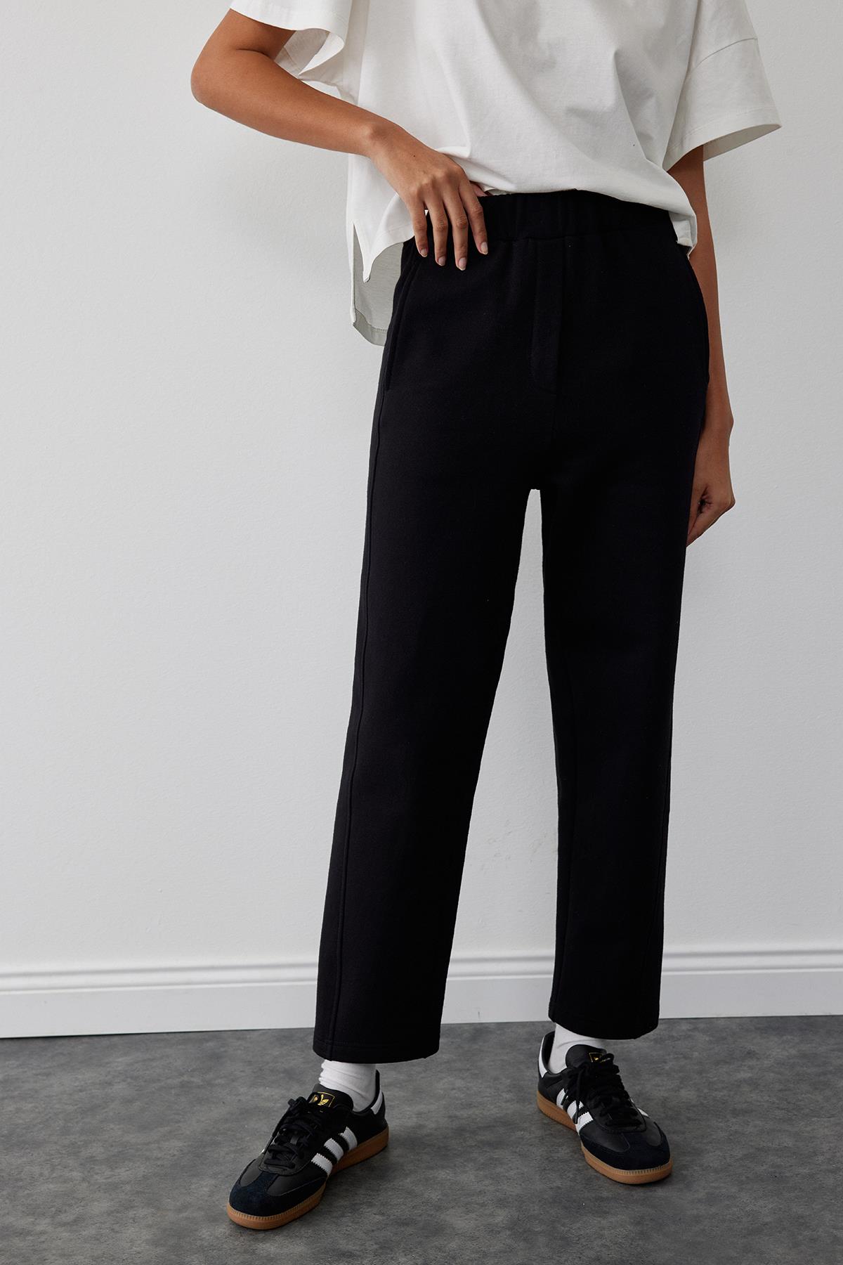 Black Pigalle Carrot-cut Trousers
