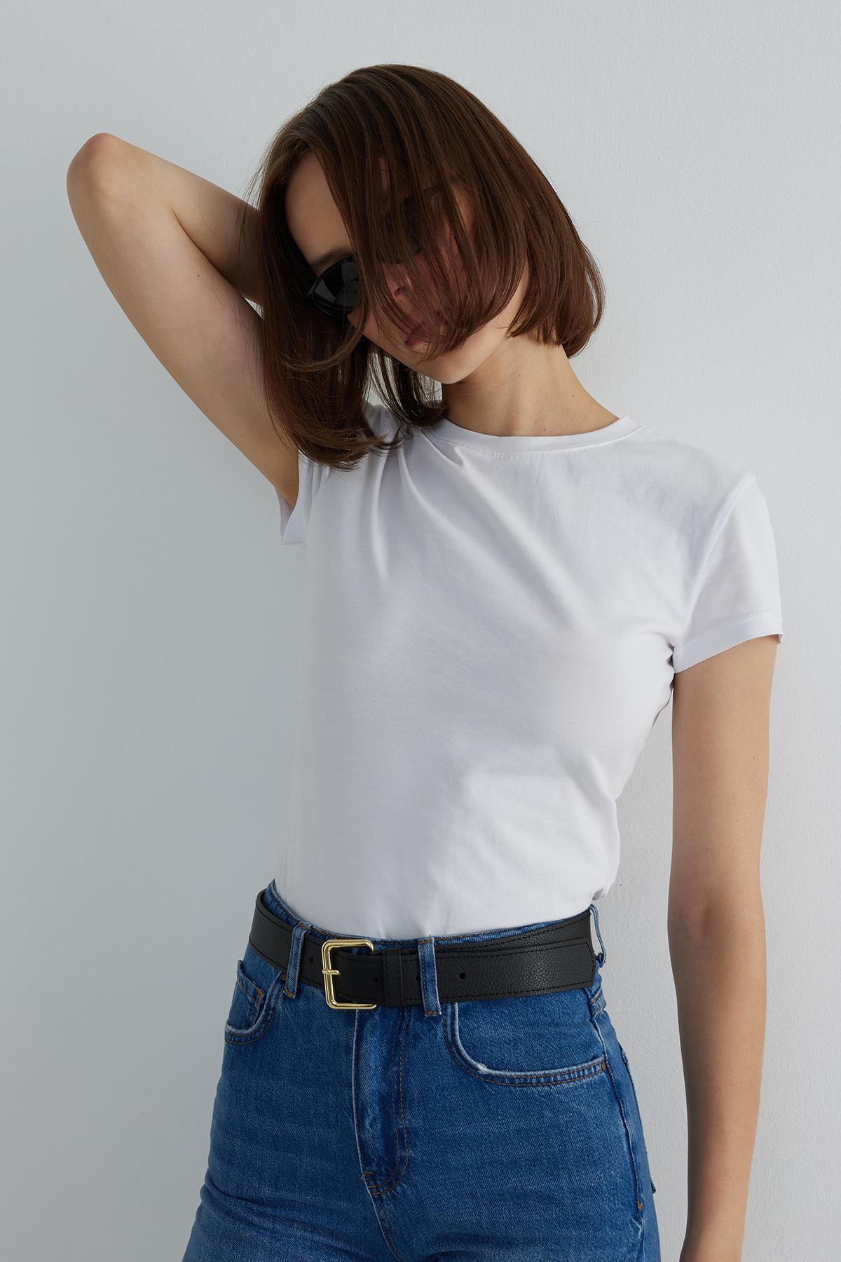 Route Gold Buckled Belt