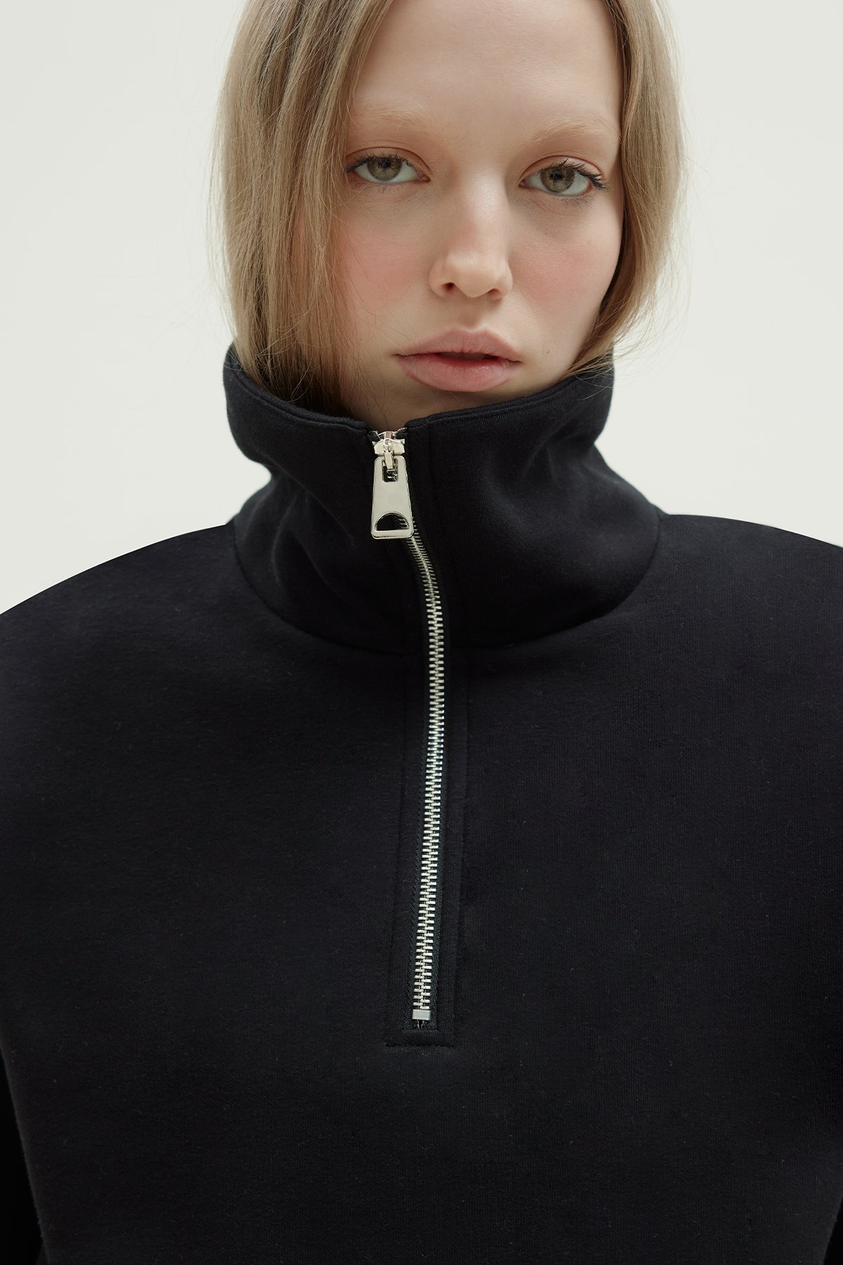 Siyah Roux Fermuarlı Yelek