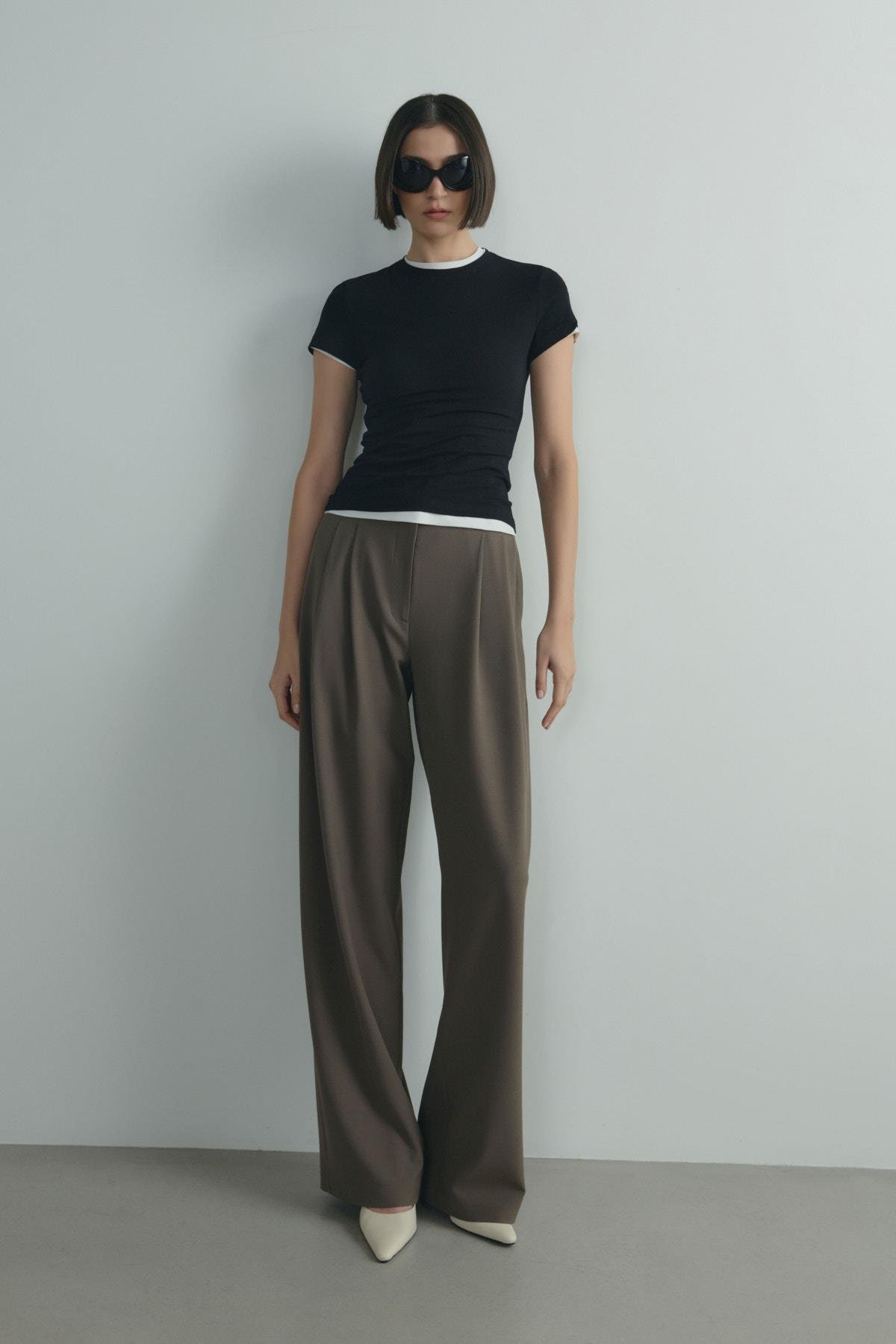 Siyah Skinny Fit Basic Tişört