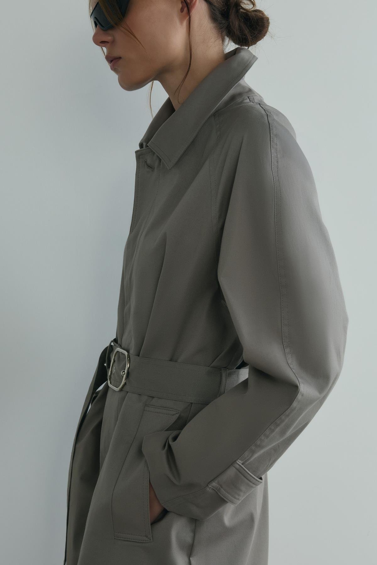 Taş Rue Gömlek Yaka Trençkot