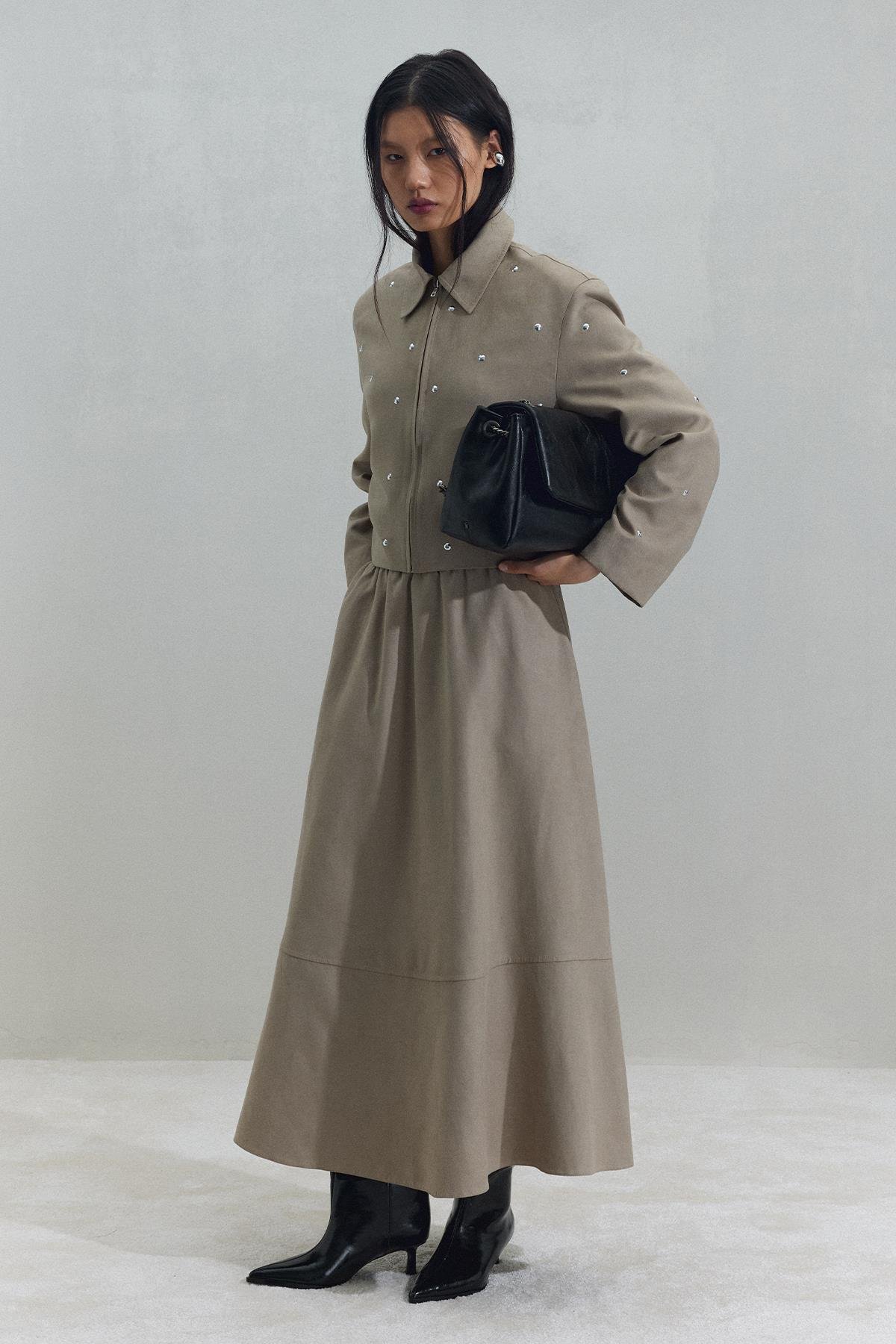 Vizon Marissa Süet Etek