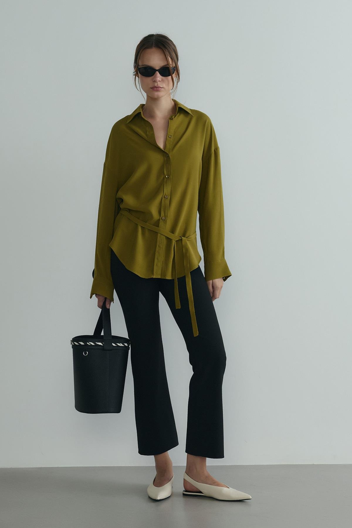 Yeşil Alessa Tensel Gömlek