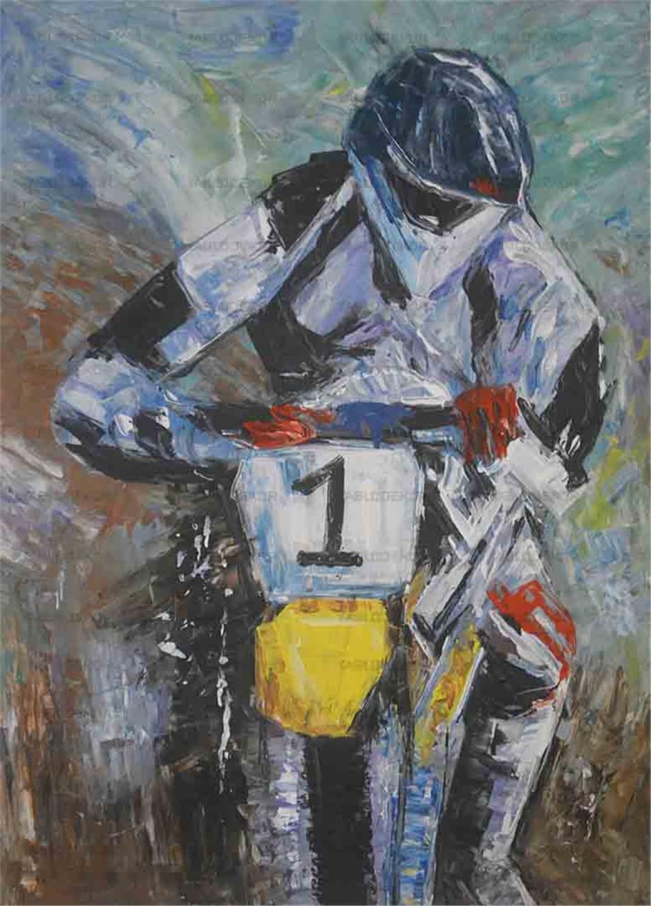 1 NUMARALI MOTOCROSS SÜRÜCÜSÜ ORİJİNAL YAĞLI BOYA TABLO ürününe, ORİJİNAL YAĞLI BOYA TABLOLAR kategorisinden hemen satın alabilirsiniz.