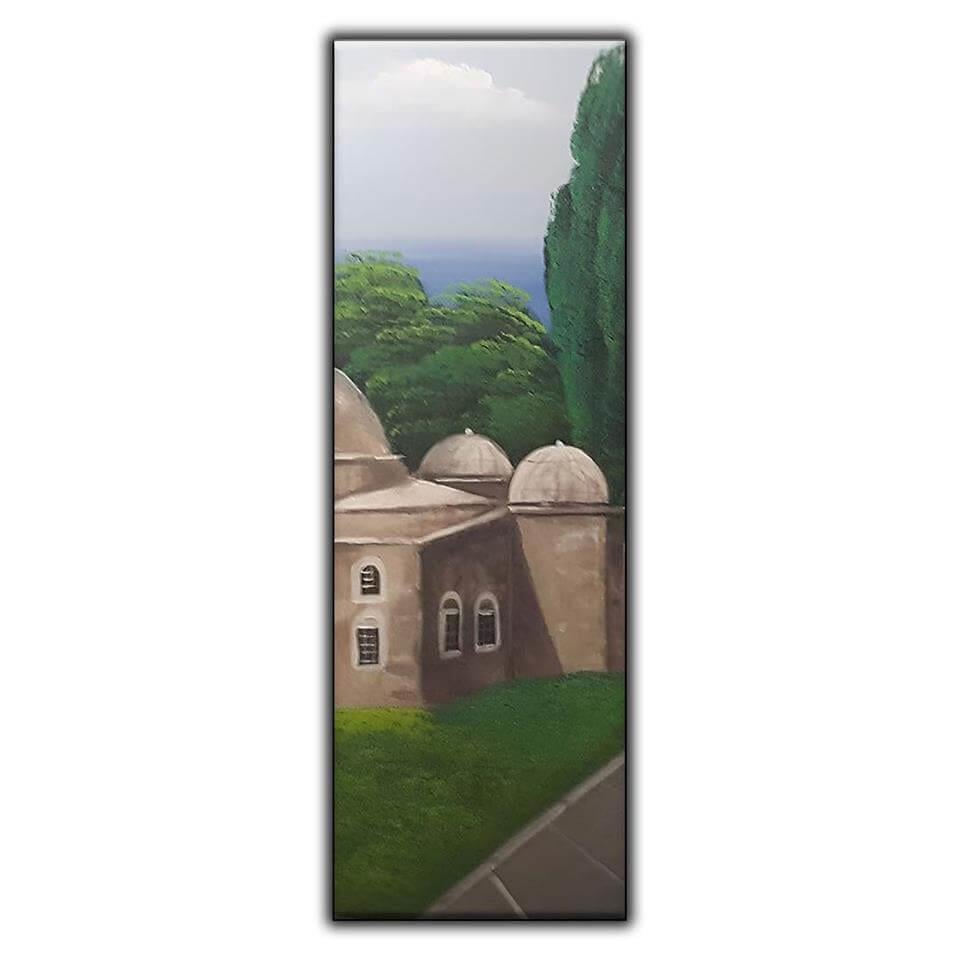 AĞAÇLARIN ARASINDAKİ TAŞ CAMİ DİKEY ORİJİNAL YAĞLI BOYA TABLO ürününe, ORİJİNAL YAĞLI BOYA TABLOLAR kategorisinden hemen satın alabilirsiniz.
