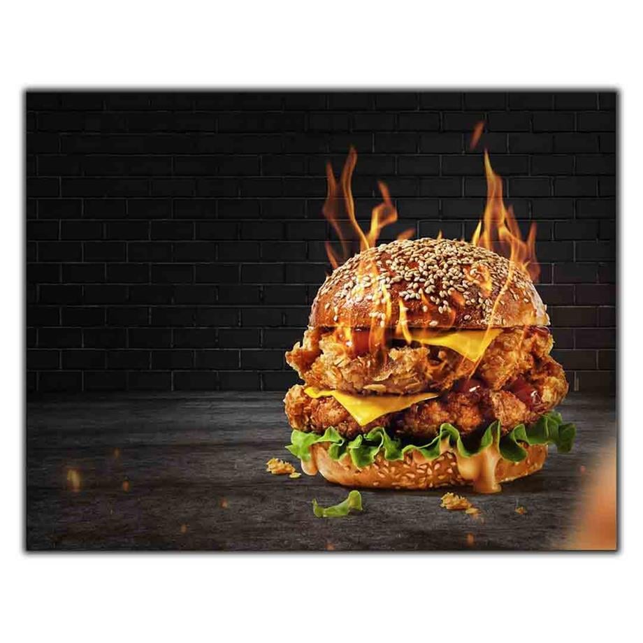 ALEVLİ BURGER KANVAS TABLO ürününe, KANVAS TABLOLAR kategorisinden hemen satın alabilirsiniz.