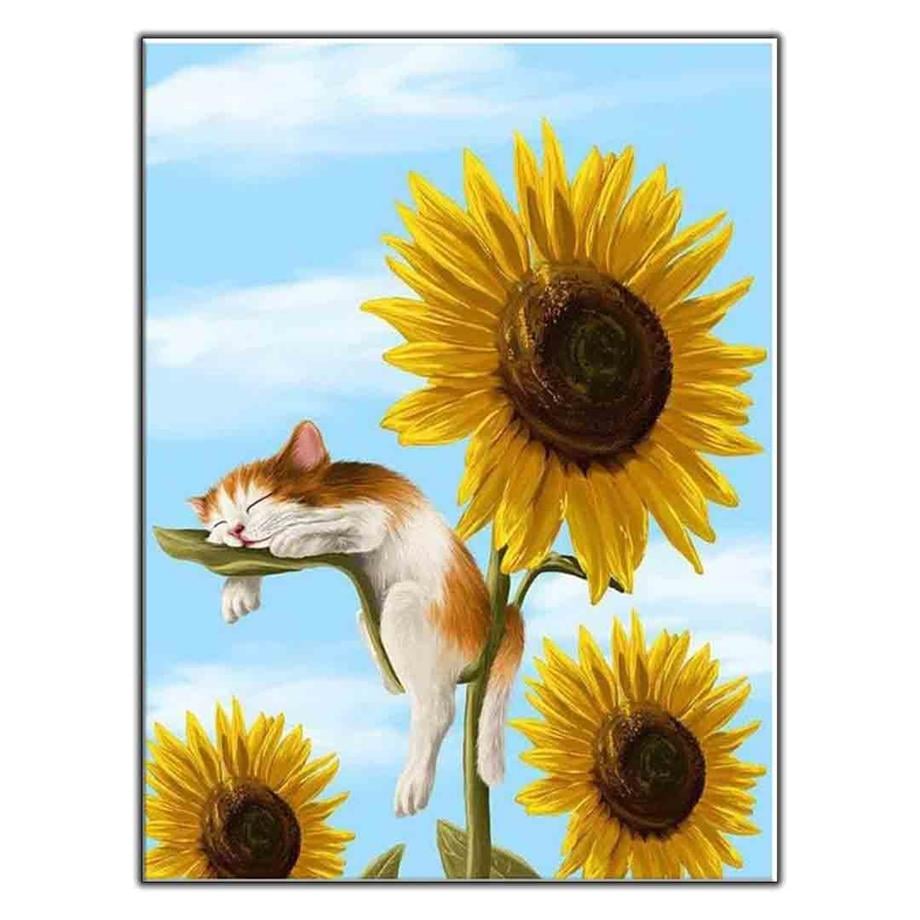 AYÇİÇEĞİNDE UYUYAKALMIŞ YAVRU KEDİ KANVAS TABLO ürününe, KANVAS TABLOLAR kategorisinden hemen satın alabilirsiniz.