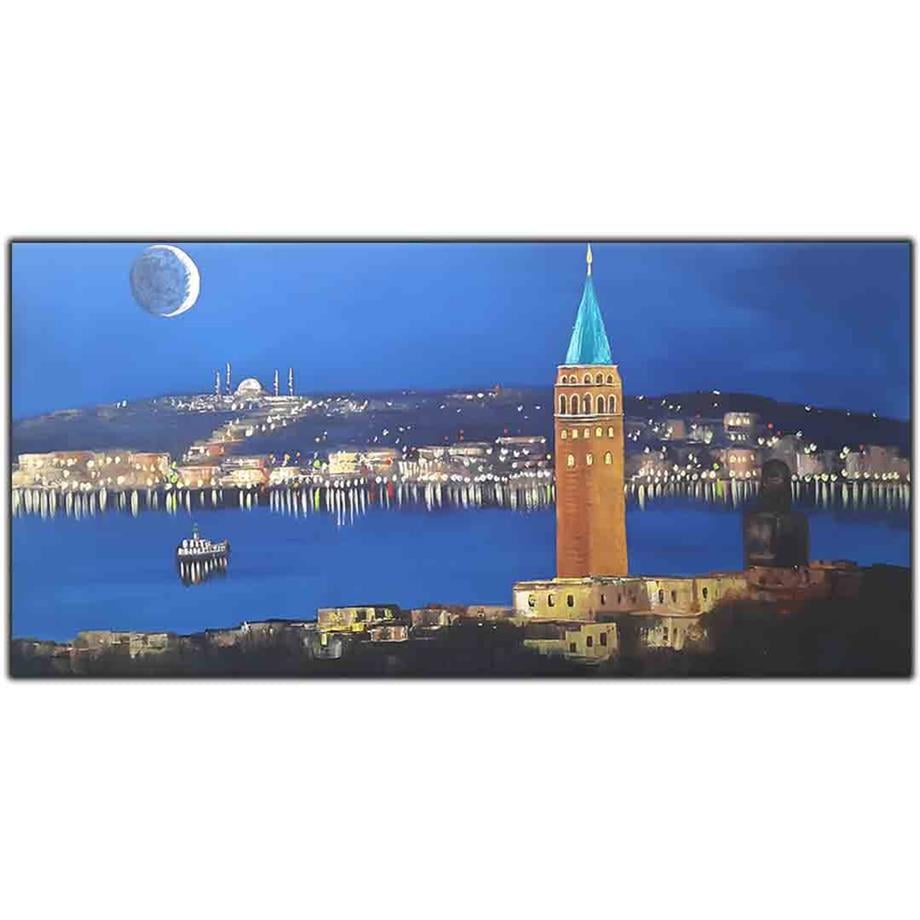 GECE KARANLIĞI GALATA KULESİ VE DENİZ ORİJİNAL YAĞLI BOYA TABLO ürününe, ORİJİNAL YAĞLI BOYA TABLOLAR kategorisinden hemen satın alabilirsiniz.