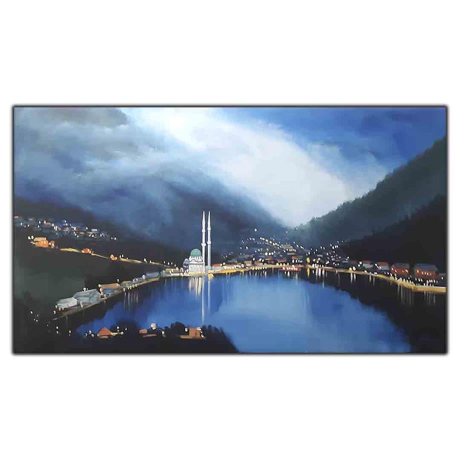 GECE KARANLIĞI TÜRKİYE DOĞA MANZARALARI ORİJİNAL YAĞLI BOYA TABLO ürününe, ORİJİNAL YAĞLI BOYA TABLOLAR kategorisinden hemen satın alabilirsiniz.