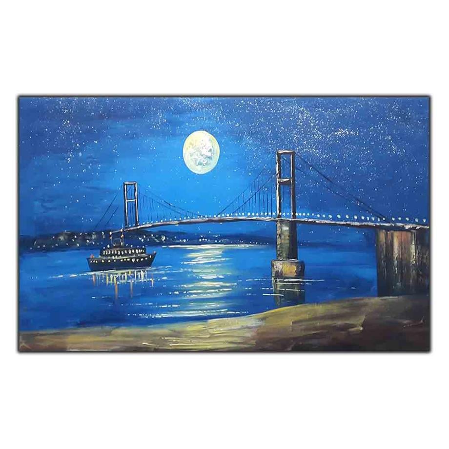 GECE YARISI BOĞAZ KÖPRÜSÜ ORİJİNAL YAĞLI BOYA TABLO ürününe, ORİJİNAL YAĞLI BOYA TABLOLAR kategorisinden hemen satın alabilirsiniz.