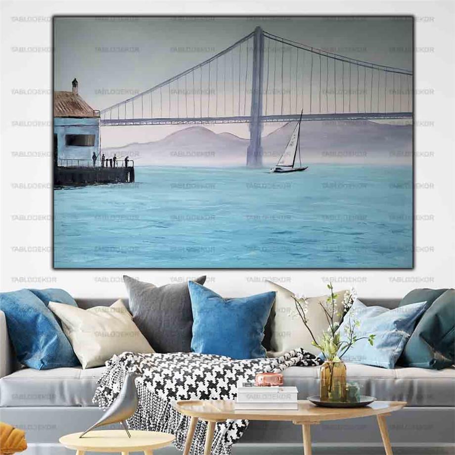 GOLDEN GATE KÖPRÜSÜ MANZARALI BALIK TUTAN İNSANLAR VE SANDAL ORİJİNAL YAĞLI BOYA TABLO ürününe, ORİJİNAL YAĞLI BOYA TABLOLAR kategorisinden hemen satın alabilirsiniz.