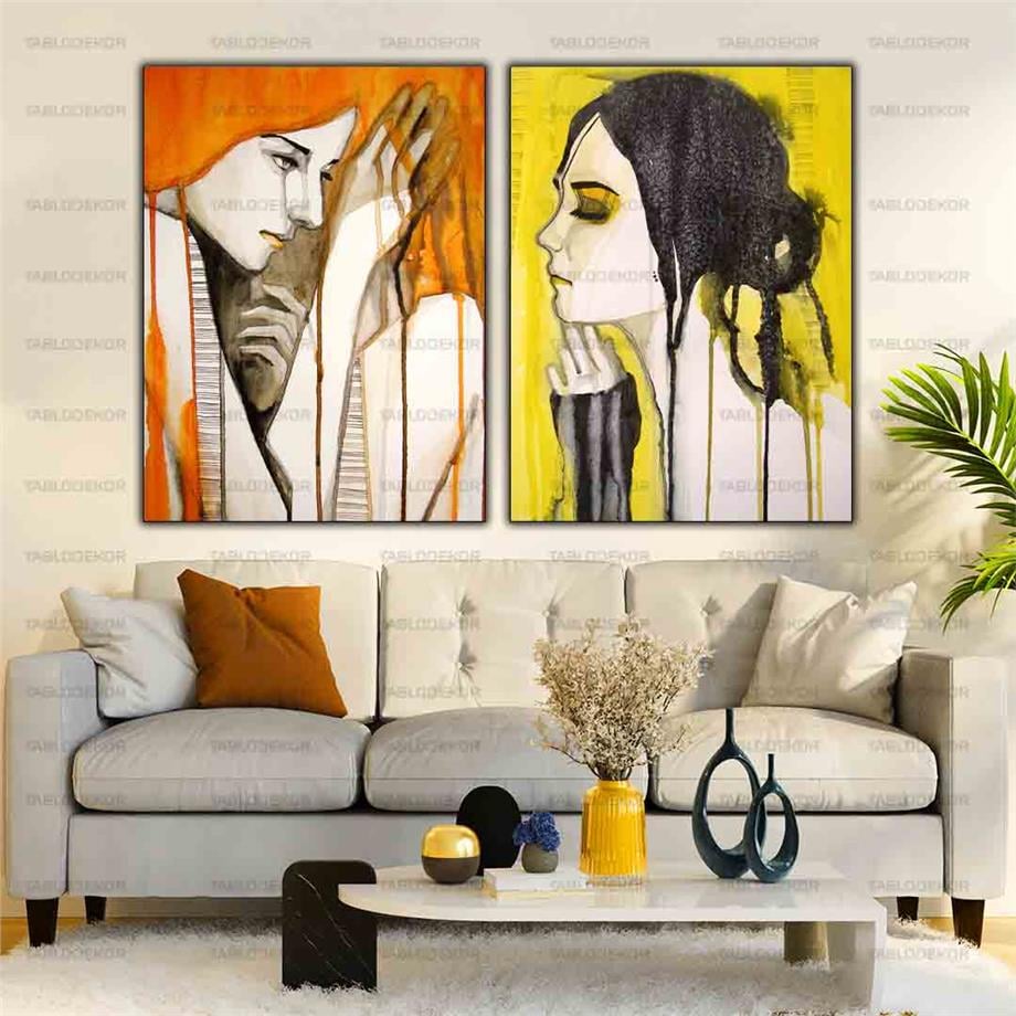 GÜZEL KADIN İKİLİ SET KANVAS TABLO ürününe, KANVAS TABLOLAR kategorisinden hemen satın alabilirsiniz.